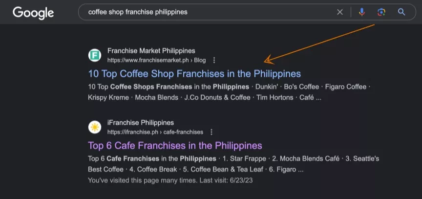 coffee shop franchise philippines Google Search