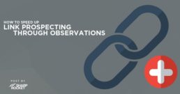link prospecting through observations