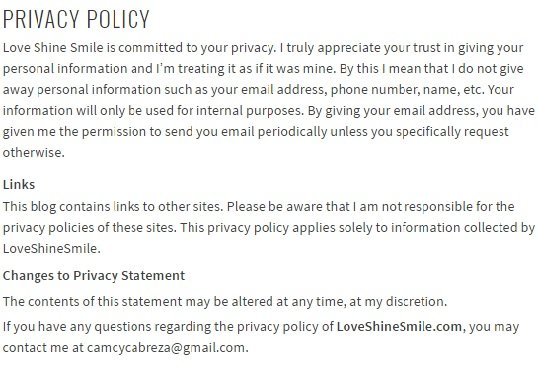 Privacy Policy