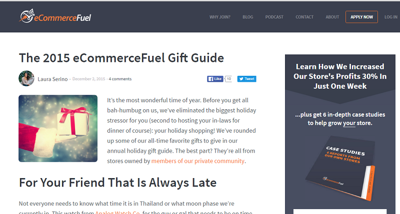 ecommerce fuel