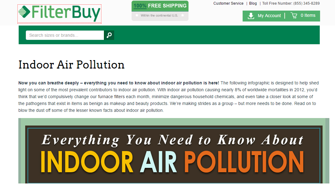 indoor air pollution infographic