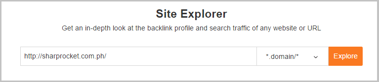 ahrefs site explorer