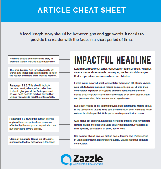 article cheat sheet