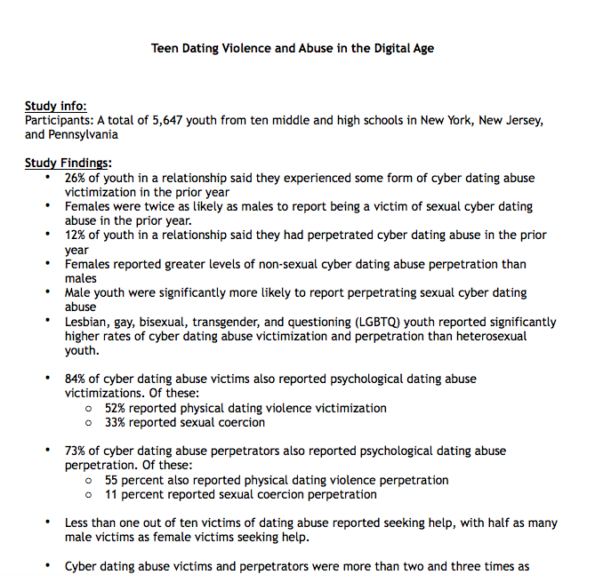 concised research study