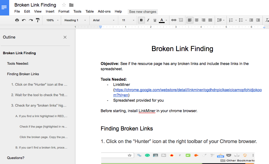 broken link building processes