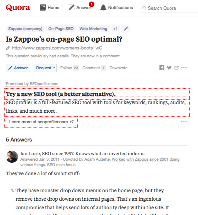 quora question and answer