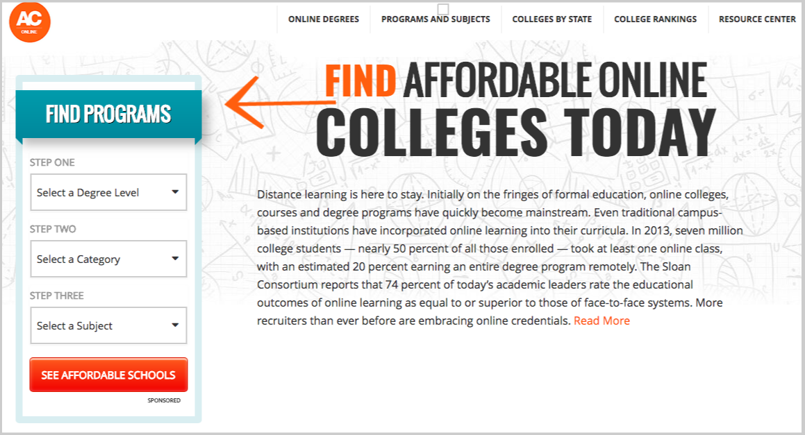 affordable colleges online