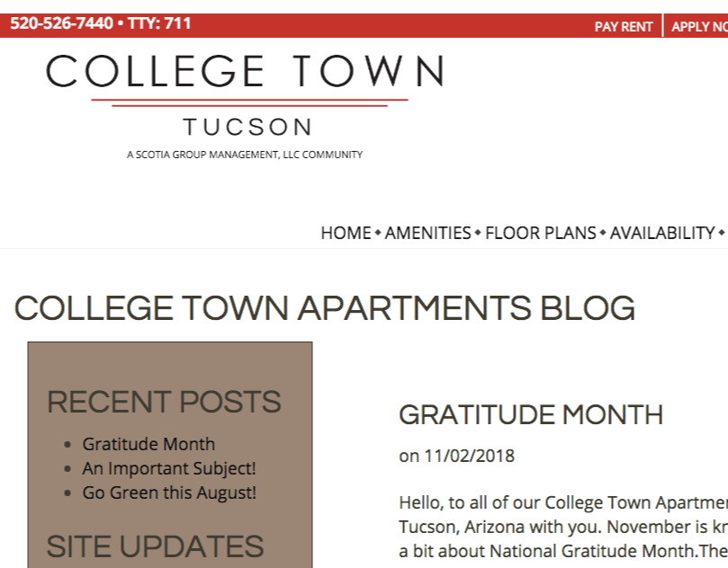 college town blog network