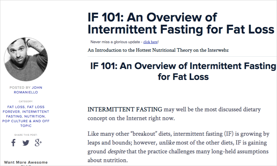 intermittent fasting guide
