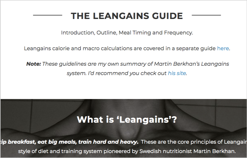 leangains guide