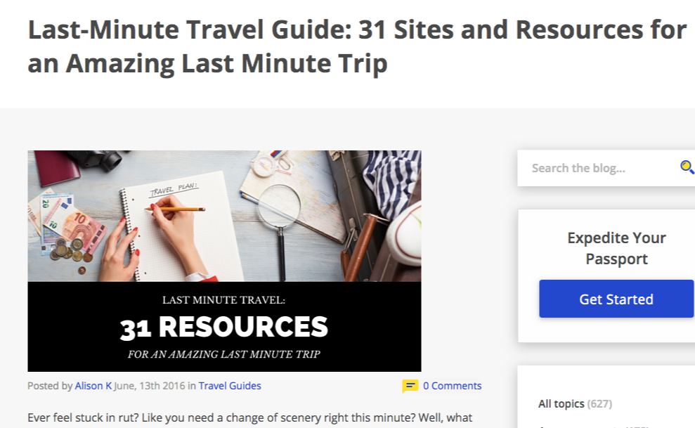 last minute travel guide