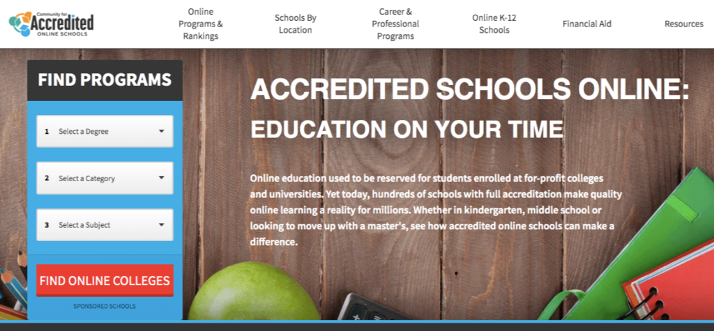 accredited online schools