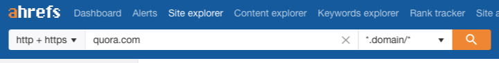 ahrefs plug in quora