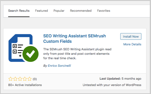 semrush swa wordpress plugin