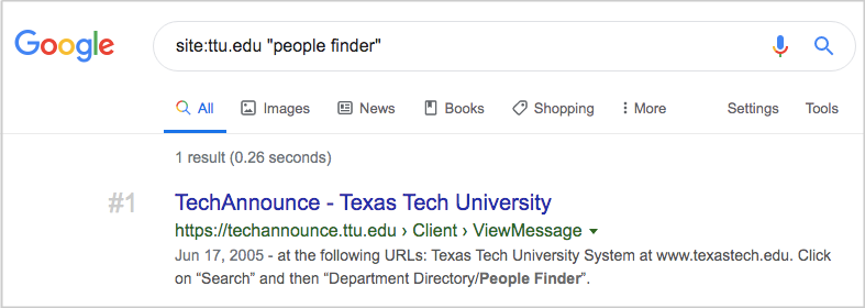 site ttu edu people finder