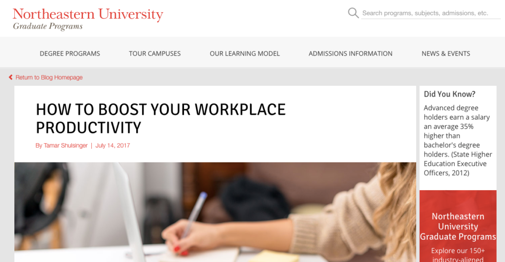 northeastern university edu blog