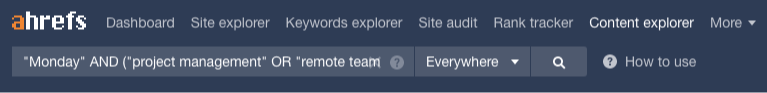 ahrefs content explorer