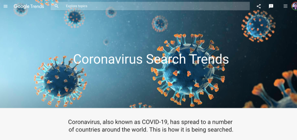 coronavirus search trends