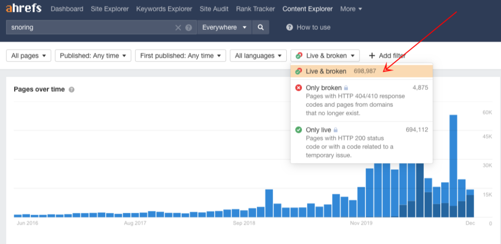 ahrefs content explorer