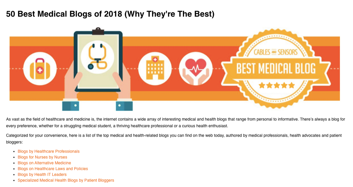 best medical blogs