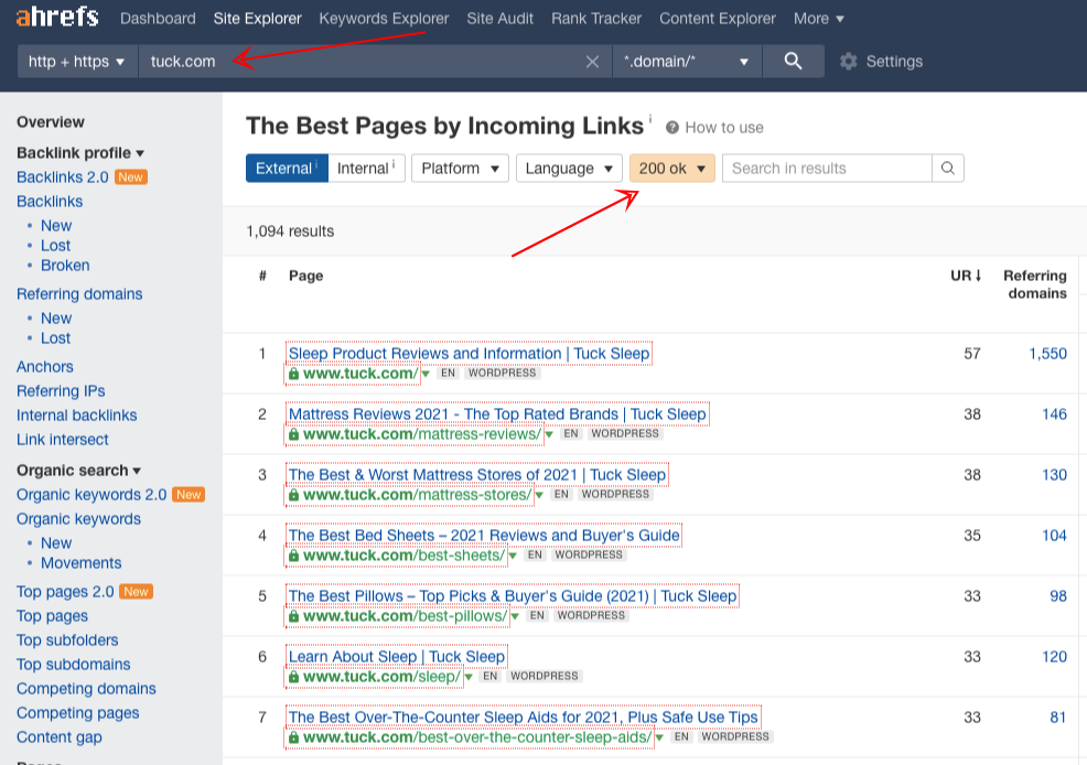 ahrefs best by links site explorer