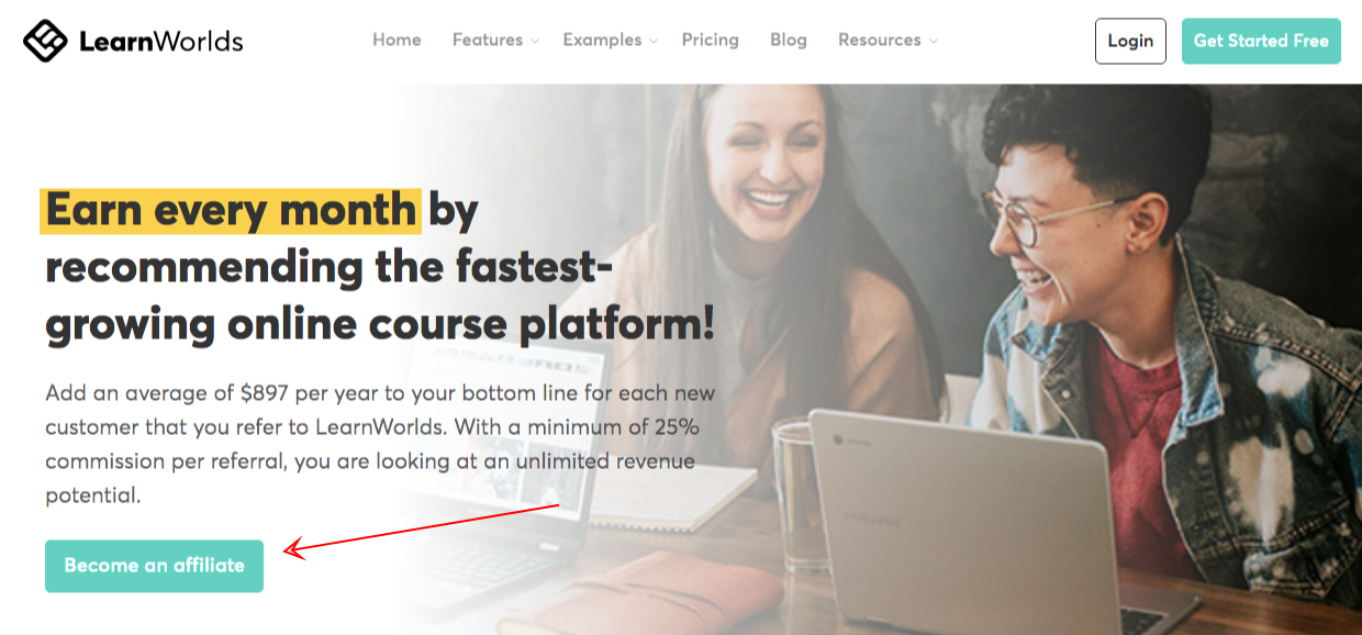 learnworlds affiliate program