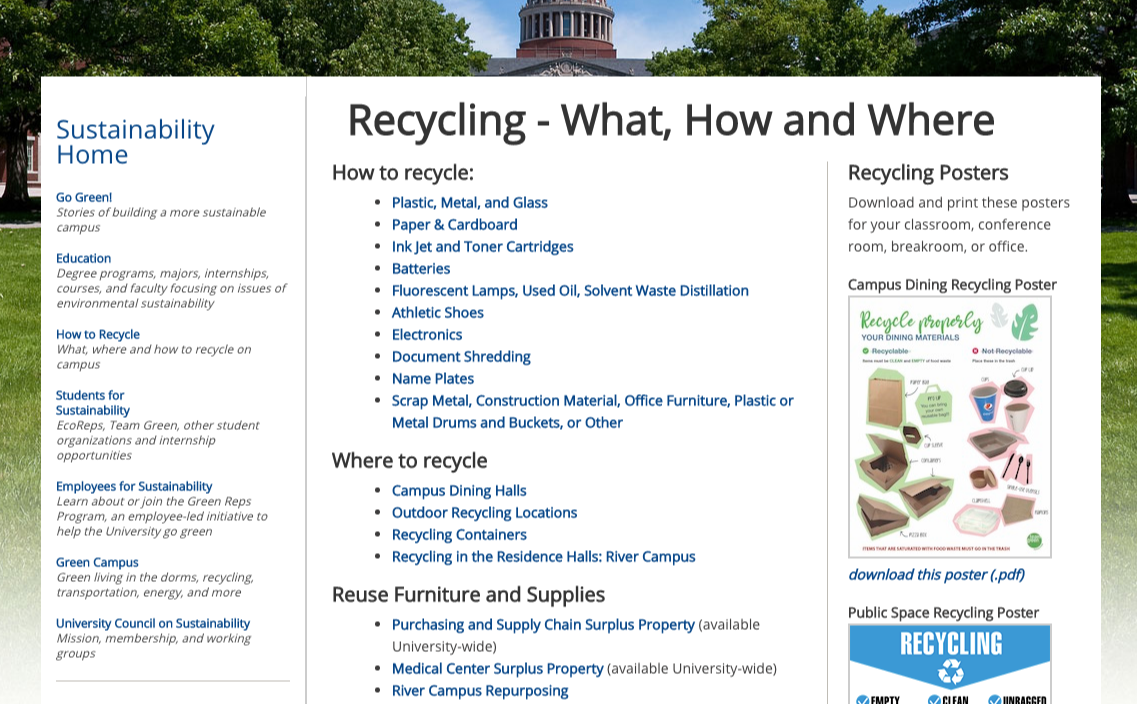 edu recycling page