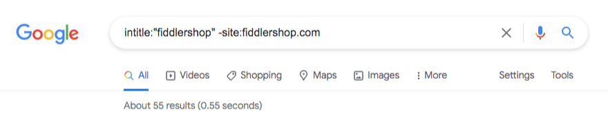 google search intitle