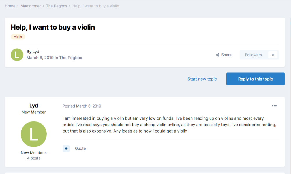 i want to buy a violin forum thread