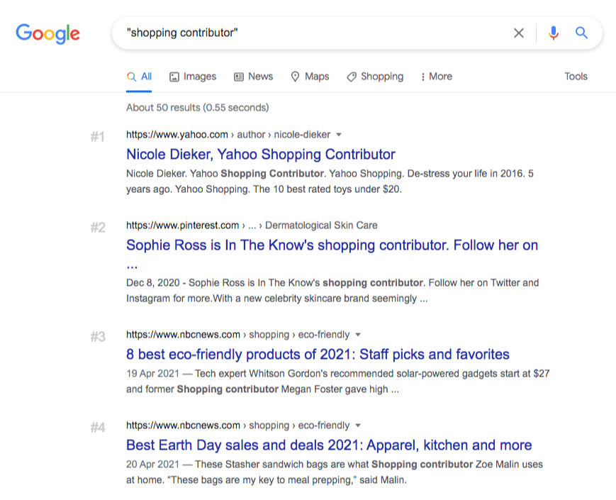 google search shopping contributors