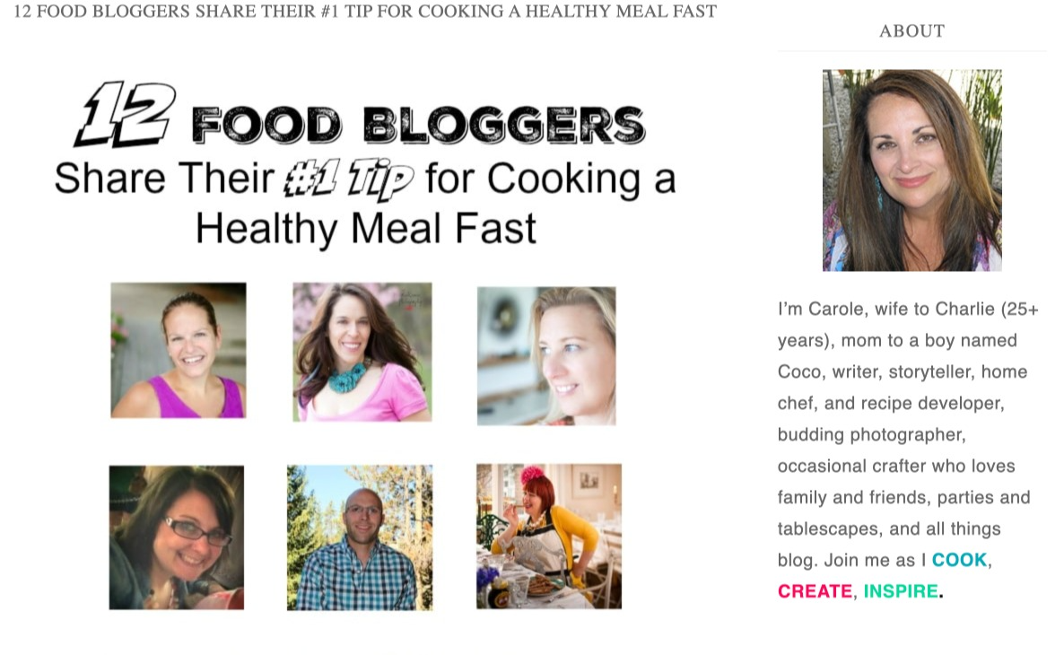 food bloggers expert roundup