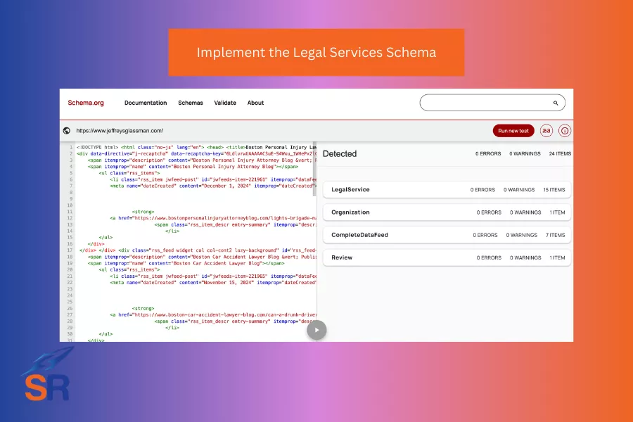 legal services schema personal injury lawyer SEO