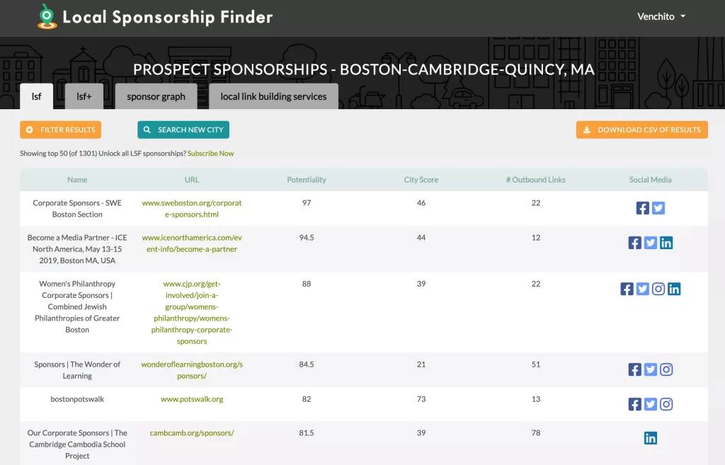 local sponsorship finder for waste management SEO