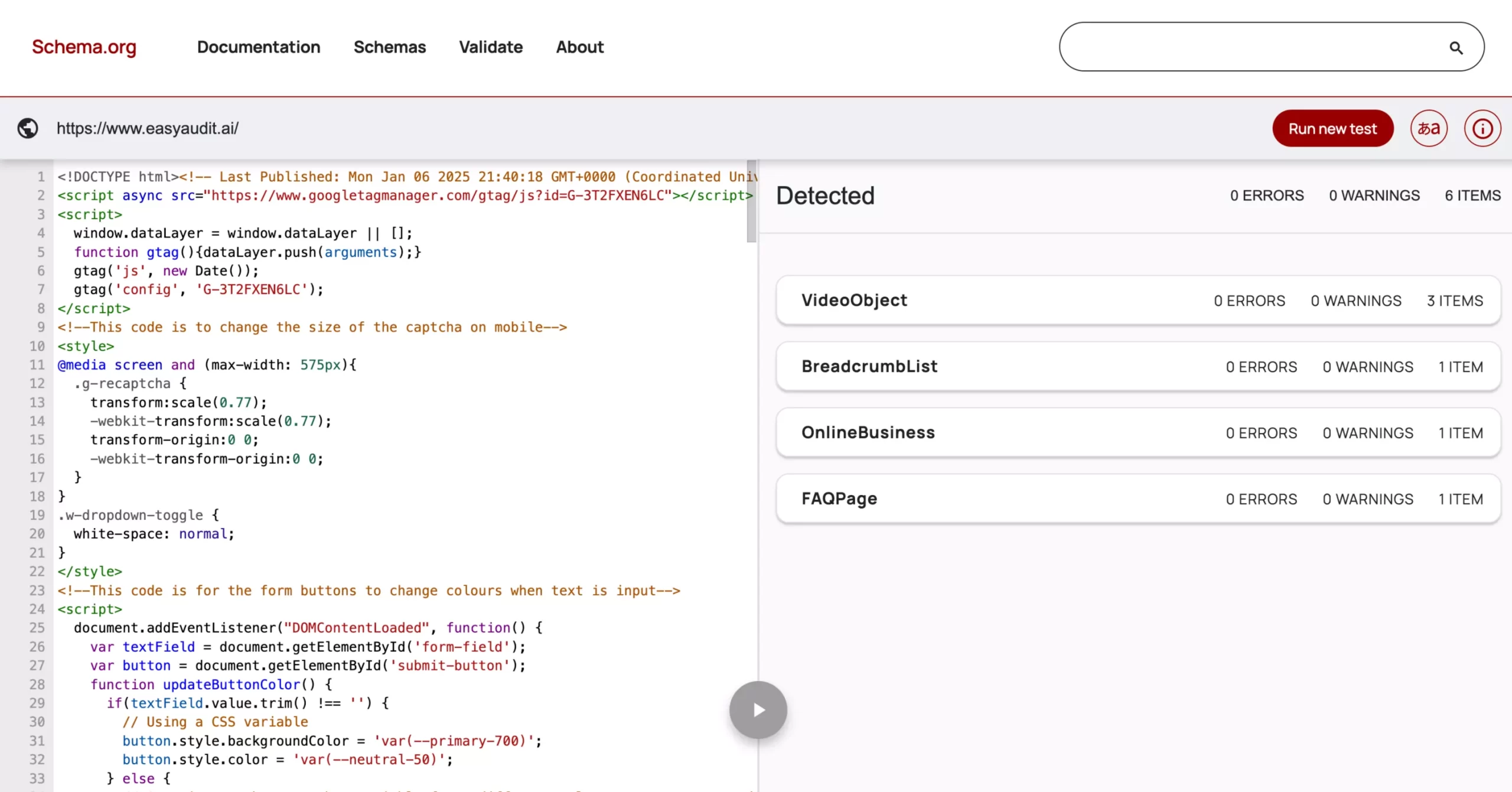 schema validator cybersecurity website